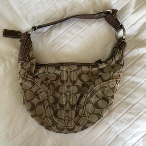 Brown coach purse
